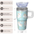 thumbnail image 3 of 20OZ Unicorn Themed Tumbler with Handle Insulated Mug for Daily Use Great Presents for Women Unicorn Lovers Perfect for Birthday Christmas and Park Picnics, 3 of 6