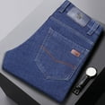 2024 spring and summer new men‘s jeans stretch slim straight loose