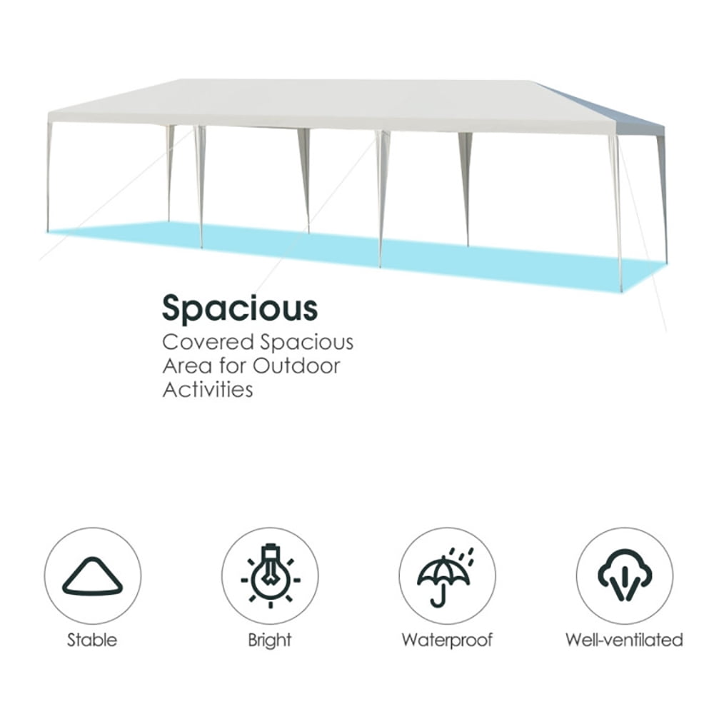 Aimee Lii 10 x 30 Feet Gazebo Canopy Tent with Connection Stakes and Wind Ropes, Gazebo Tent for Party Wedding BBQ Events Aimee Lii 10 x 30 Feet Gazebo Canopy Tent with Connection Stakes and Wind Ropes, Gazebo Tent for Party Wedding BBQ Events
