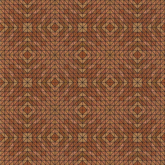 Ahgly Company Machine Washable Indoor Square Transitional Orange Area Rugs, 8' Square