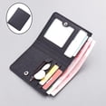 thumbnail image 5 of Men Canvas Wallet Short Money Clip Durable Clutch Credit ID Card Holder Billfold Black, 5 of 8