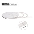 thumbnail image 2 of Uxcell Satin Ribbon Grosgrain Solid Silk Wedding Bouquet Ribbon for Valentine's Day Gift Wrapping Cake Box Bows Pure White-3/8" x 50 Yard, 2 of 2