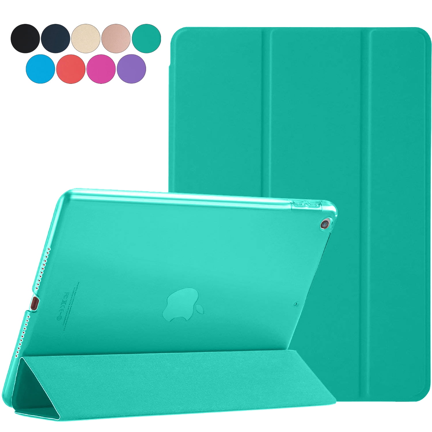 DuraSafe Case for iPad Mini 4 - 7.9 inch 2015 [ A1538 A1550 ] Tri Fold Smart Cover with Translucent Back, Auto Sleep/Wake - Green