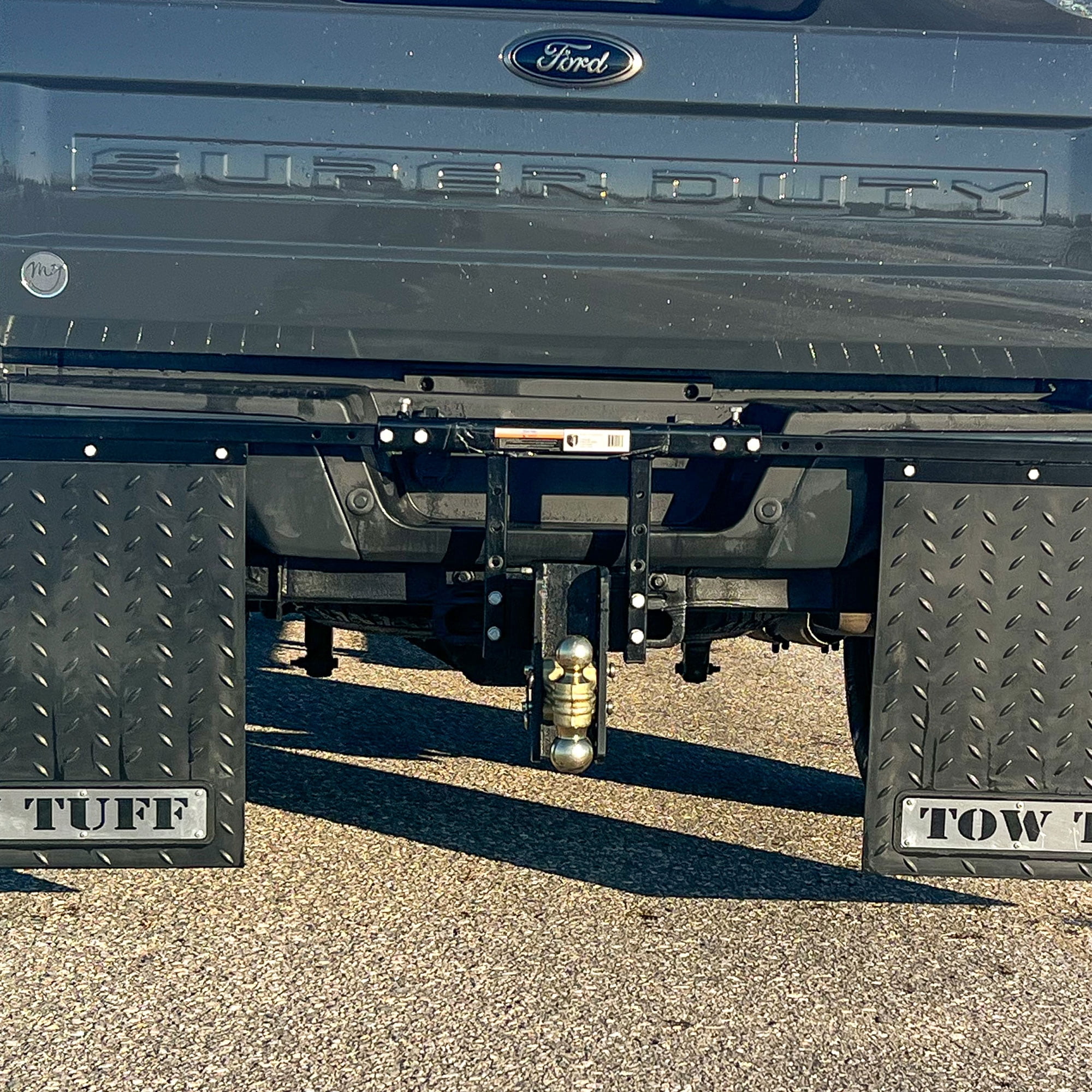 Tow Tuff Universal Mounts Mud Flaps, Works with 2.5 Inch Receiver Hitches