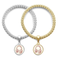 thumbnail image 1 of Illustration Music Headset Pattern Lover Bracelet Bangle Pendant Jewelry Couple Chain, 1 of 3