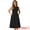 Black, variant on DARING DIVA Notch V Neck A-Line Office Dress XS Black