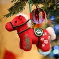 thumbnail image 2 of 2026 Year of The Horse Lucky Plush Hanging Ornament, Cute Chinese Zodiac Mascot for Home, Car & Backpack, New Year Holiday Decor & Zodiac New Year Blessing Souvenir Gift(Red), 2 of 9