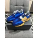 thumbnail image 2 of Size 11.5 - New Balance 327 Marine Blue Yellow. Never worn with laces and box, 2 of 6