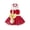 Red, variant on Aislor Kids Girls Xmas Christmas Santa Claus Costume Princess Figure Ice Skating Ballet Dance Tutu Dress Dress Up Outfit