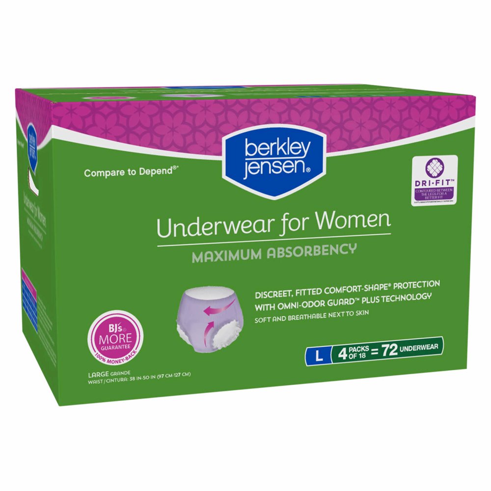 Berkley Jensen Product of Berkley Jensen Incontinence Underwear for