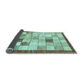 thumbnail image 2 of Ahgly Company Indoor Rectangle Checkered Light Blue Modern Area Rugs, 7' x 10', 2 of 4