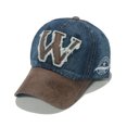 thumbnail image 1 of Gorra de béisbol vintage de mezclilla lisa, de algodón, unisex, 1 of 1