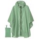 thumbnail image 1 of Typpkmm Chubasquero Con Capucha Para Acampar Al Aire Libre, Impermeable tipo capa con cremallera verde matcha, 1 of 6