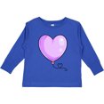thumbnail image 3 of Inktastic Purple Balloon Heart Boys or Girls Long Sleeve Toddler T-Shirt, 3 of 5