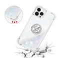 thumbnail image 5 of Funda para iPhone 14 Pro con Brillo Líquido Flotante, Purpurina, Parachoques y Anillo Giratorio Soporte, 5 of 5