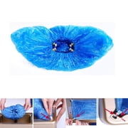 Global Care Market Disposable Protective Boot & Shoe Covers for dispensers, 100 Count, Blue, L