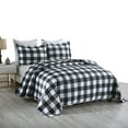 thumbnail image 4 of MarCielo  3Pcs Buffalo Plaid Check Quilt Bedspread Set B020 King, 4 of 5