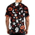 thumbnail image 6 of Mens Halloween Shirts Pumpkin Witch Hat Graphic Short Sleeve Scary Tops Candy Print Crew Neck Fall Spooky Tees S, 6 of 6