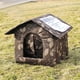 thumbnail image 2 of Cat House Waterproof Outdoor Winter Warm Pet Cat Cave Sleeping Beds Tent Home Foldable and Washable for Small Dog Puppy Supplies ShopWise Round, 2 of 12