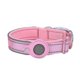 thumbnail image 1 of Padded dog collar suitable for certain brands, reflective design for small, medium, large dogs with integrated air tag, [pink - size L] bett, 1 of 5