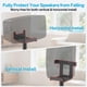 thumbnail image 4 of Par de Soportes Ajustables en Altura para Bocinas Sonos Five y Play 5 - Soporte de Piso Resistente para Sonos Play 5 Gen 2 y Sonos Five con Gestión de Cables, Negro, 4 of 6