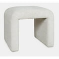 thumbnail image 4 of Jofran Sophia Modern Luxury Curved Upholstered Jacquard Petite Ottoman Bench - Set of 2, 4 of 8