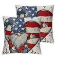 thumbnail image 2 of Acheng 4th of July Throw Pillow Covers Labor Day Patriotic Throw Pillow Covers America Liberty USA Memorial Day Decorations,Set of 2 White, 2 of 6
