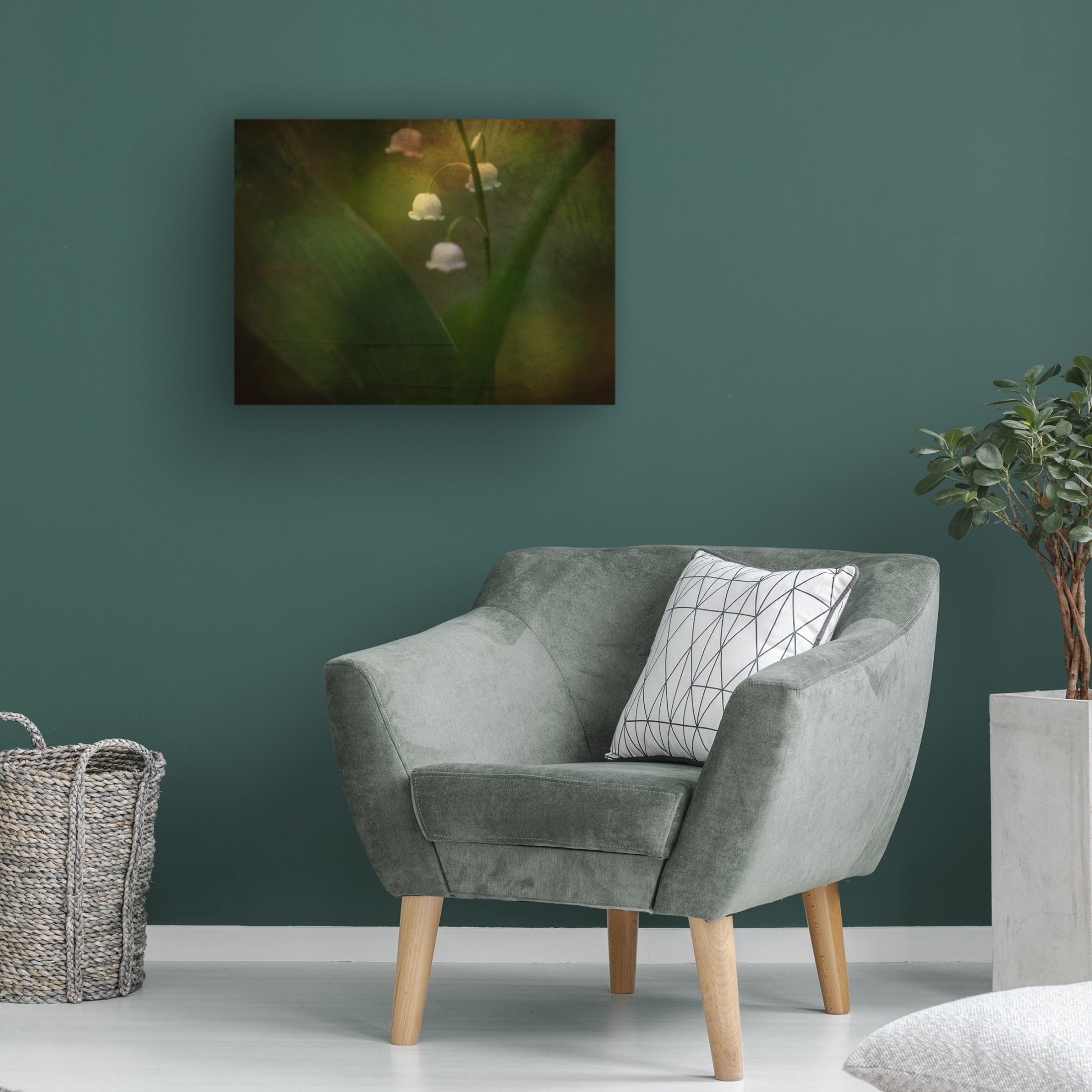 Canvas Wall Art - Ulrike Eisenmann 'Dreaming Of Spring - Lily Of The Valley' Wall Art for Living Room, Bedroom, or Office Décor by Trademark Fine Art - 24 x 18 Inches