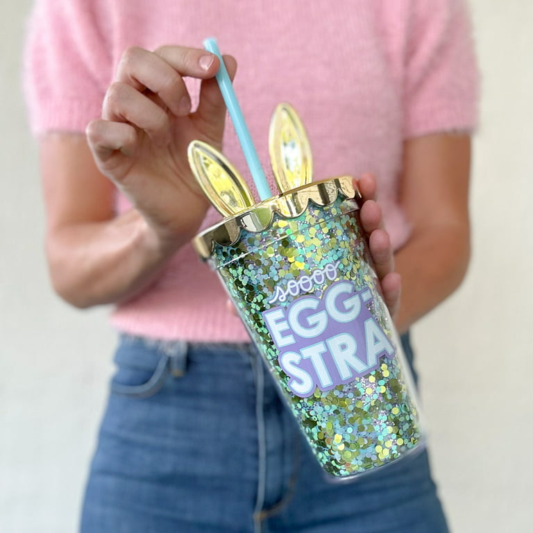 Packed Party 'so Egg-Stra' Easter Confetti Filled 18oz. Straw