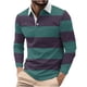 thumbnail image 2 of Blusa y camisa de manga corta con cuello vuelto Camisa casual de manga larga para hombre con cuello de manga corta estampado Top/camisa para hombre, 2 of 5
