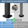 thumbnail image 3 of 8FT x 8FT Double Roof BBQ Grill Gazebo with Grey Polycarbonate for Outdoor Use, 3 of 8