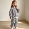 thumbnail image 6 of Trikvn Kids Girls Fall Tracksuit 2-Piece Outfit Collared Long Sleeve Pullover Sweatshirt and Elastic Waist Sweatpants Set Casual Athletic Loungewear Active Playwear, 6 of 8
