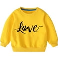 thumbnail image 5 of QIPOPIQ Chandails en Molleton Filles Manches Longues Chandail Col Rond Hauts Chemises Taille 3-14 Ans Vêtements Enfants Liquidation, 5 of 5