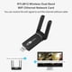 thumbnail image 4 of RTL8812 Wireless Dual Band 1200Mbps Tarjeta de red Adaptador Ethernet Receptor USB FLhrweasw Nuevo, 4 of 8