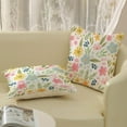 thumbnail image 4 of Spring Pillow Covers 16x16 Set of 2, Watercolor Yellow Pink Blue Flowers Throw Pillows Summer Spring Floral Leaf Print Decor Pillowcase Farmhouse Outdoor Decorations Cushion Case for Couch Home, 4 of 6