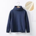 thumbnail image 5 of Staki Sweater Autumn And Winter Boys Cotton Sweaters Long Sleeve Pullover Knit Sweater(Blue,7-8 Years), 5 of 5