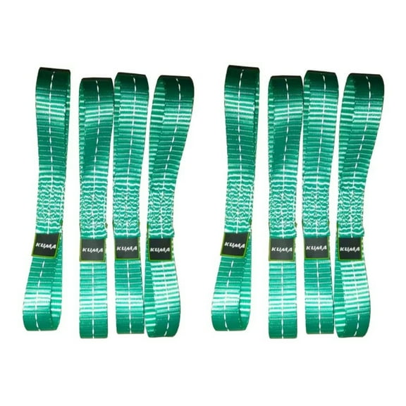8pcs Reflective Soft Loop Tie Down Straps 1''x10" 1500lbs WLL Motorcycle ATV Bicycle