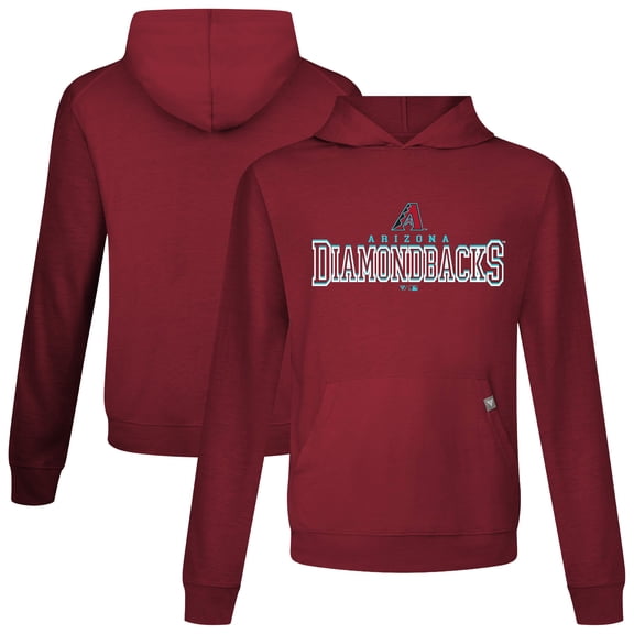 Men's Levelwear Cardinal Arizona Diamondbacks Relay Journey Pullover Hoodie