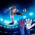 thumbnail image 6 of 1Pair New Breathable Anti-slip Finger Protection Thick Latex Goalkeeper Gloves Goalie Gloves Football Soccer Gloves BLACK SIZE 7 FOR KIDS, 6 of 8