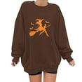thumbnail image 2 of Enjoytime Womens Casual Crewneck Sweatshirt Halloween Printed Long Sleeve Pullover Tops Fall Fashion Clothes, 2 of 5