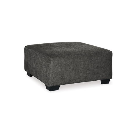 Signature Design by Ashley Contemporary Ballinasloe Oversized Ottoman Chenille Smoke