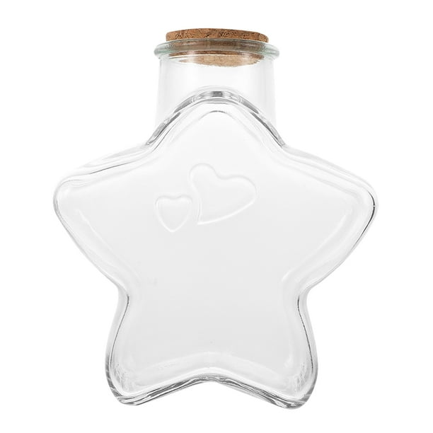 Botella de deseos de vidrio con corcho vacía, botella de deseos vacía para hacer tú mismo, botella miniatura delicada