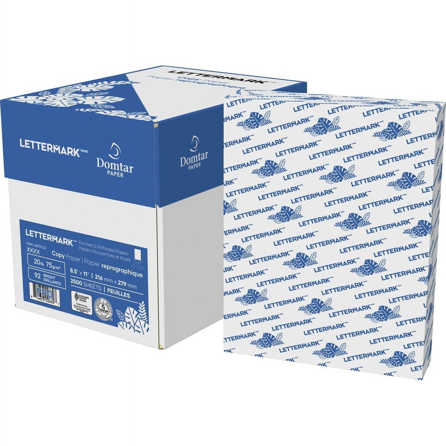 Lettermark Punched & Perforated Papers with Perforations 3-1/2" from the Bottom, White