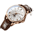 thumbnail image 1 of Reloj para hombre Swiss Top Ten, totalmente automático, resistente al agua, con correa de cuero luminosa, reloj de cuarzo, reloj de negocios, 1 of 1