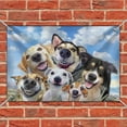 thumbnail image 2 of Dogs Smile Selfie Retriever German Shepherd Home Business Office Sign, 2 of 4