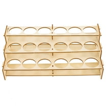 Supvox Craft Paint Storage Organizer Beige for Model Makers 1Set