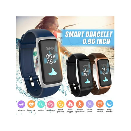 Activity Tracker Watch Smart Watch Waterproof Sports Fitness Tracker Wristband OLED Display bluetooth Running Wrist Watches Heart Rate Blood Pressure Monitor Christmas (Best Rated Running Watches)
