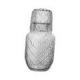 thumbnail image 2 of Jarra de Cristal Strade Fareast Limited para mesita de noche con juego de tazas jarra y vaso Transparentes con Patrón Tallado para Decoración del hogar Liviana y elegante, 2 of 8