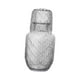thumbnail image 2 of Juego de jarra de agua y vaso para mesita de noche, jarra de jugo, patrón tallado transparente para regalo de inauguración de la casa, elegante y, 2 of 8