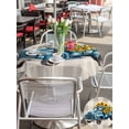 thumbnail image 6 of Outdoor Tablecloth with Umbrella Hole Zipper Blue Truck Yellow Sunflower Round Tablecloth 54" Waterproof Outside Table Cloth Summer Botanical Grey Plaid Patio Table Cover Tablecloths for Picnic Party, 6 of 8
